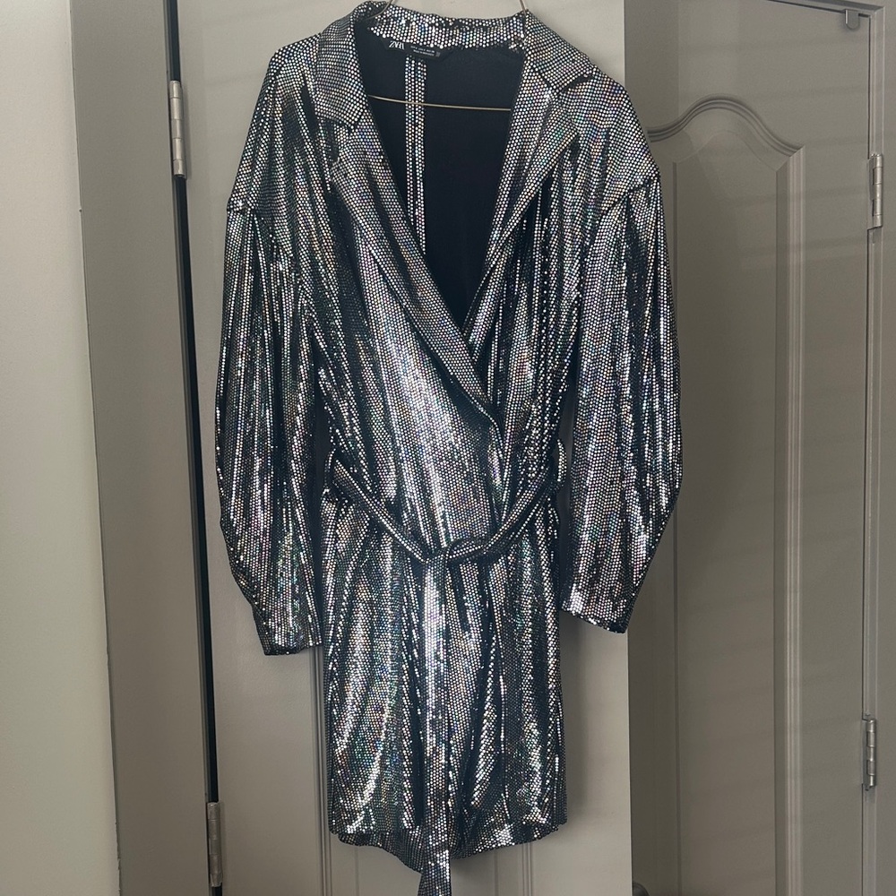 Zara Multicolor Sequin Jumpsuit